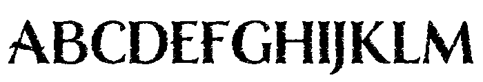 Tusque Bold Font UPPERCASE