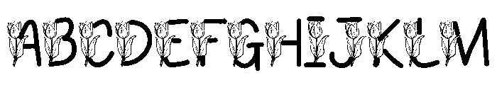 Tulip Doodle Font UPPERCASE