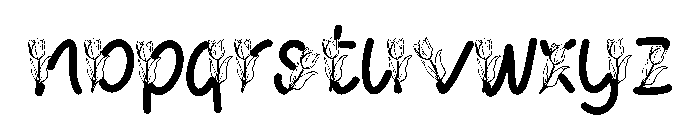 Tulip Doodle Font LOWERCASE