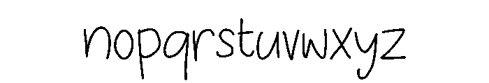 Tulisanku Font LOWERCASE