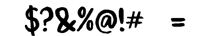 Tullipe Font OTHER CHARS