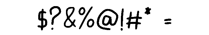 Tulus Square Regular Font OTHER CHARS