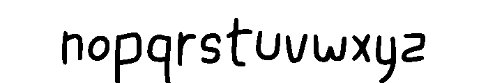 Tulus Square Regular Font LOWERCASE