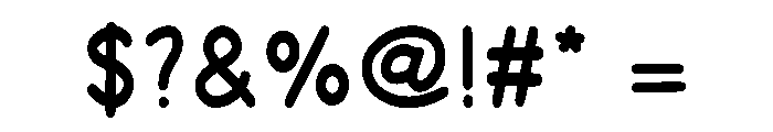 Tumble Rainbow Font OTHER CHARS