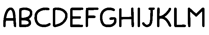 Tumble Rainbow Font UPPERCASE