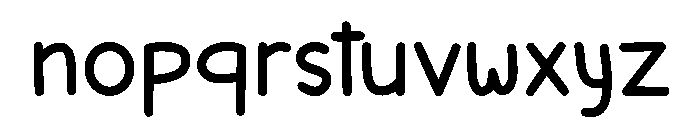 Tumble Rainbow Font LOWERCASE