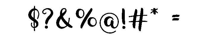 Tumbler Writing Font OTHER CHARS