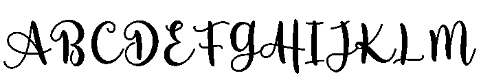 Tumbler Writing Font UPPERCASE