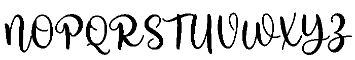 Tumbler Writing Font UPPERCASE