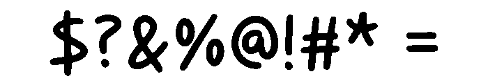 Tumeryno Regular Font OTHER CHARS