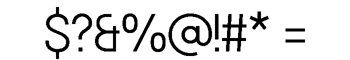 Tuppence Light Font OTHER CHARS