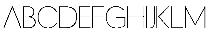 Tuppence Thin Font UPPERCASE