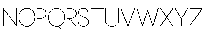 Tuppence Thin Font LOWERCASE