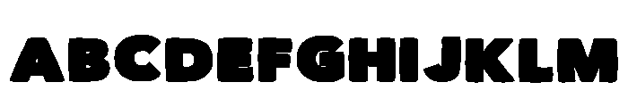 Turbo Block Regular Font UPPERCASE