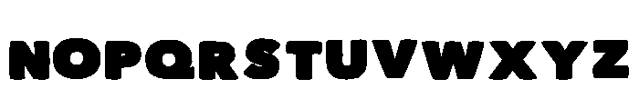 Turbo Block Regular Font LOWERCASE