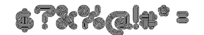 Turboline Regular Font OTHER CHARS