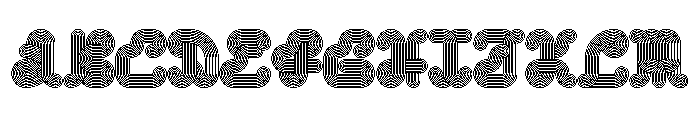 Turboline Regular Font UPPERCASE