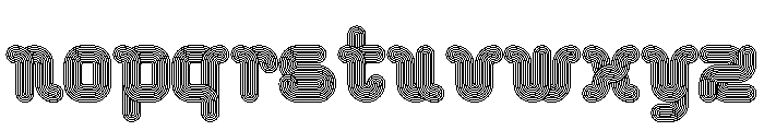 Turboline Regular Font LOWERCASE