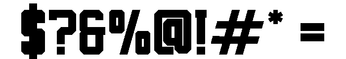 Turbozone Regular Font OTHER CHARS