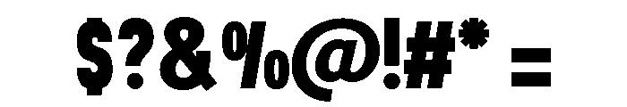 Turin Bold Font OTHER CHARS