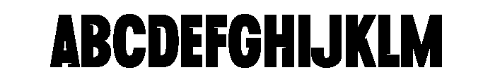 Turin Bold Font UPPERCASE