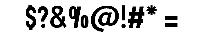 Turin Regular Font OTHER CHARS