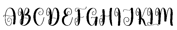 Turkey Sandwich Font UPPERCASE