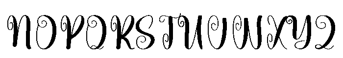 Turkey Sandwich Font UPPERCASE