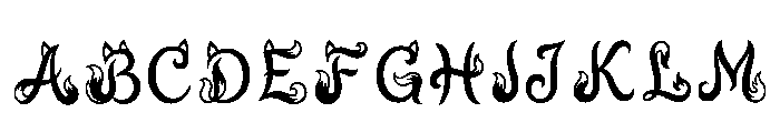 Turtu Regular Font UPPERCASE