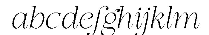 Tuscany Shade ExtraLight Italic FONT