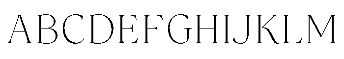 Tuscany Shade ExtraLight Font UPPERCASE