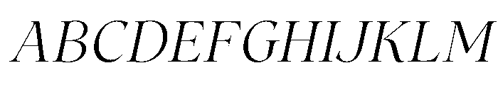 Tuscany Shade Light Italic Font UPPERCASE