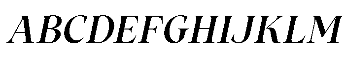 Tuscany Shade Medium Italic Font UPPERCASE