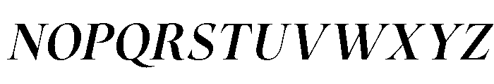 Tuscany Shade Medium Italic Font UPPERCASE