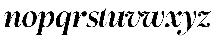 Tuscany Shade Medium Italic Font LOWERCASE