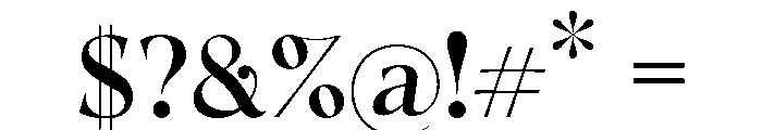 Tuscany Shade Medium Font OTHER CHARS