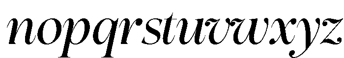 Tuscany Shade Regular Italic Font LOWERCASE