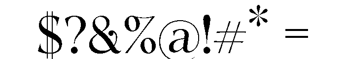 Tuscany Shade Regular Font OTHER CHARS