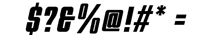 Tuslav Italic Font OTHER CHARS