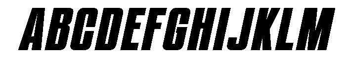 Tuslav Italic Font UPPERCASE