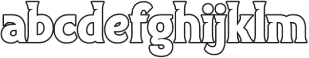 TUIVEN Outline otf (400) Font LOWERCASE