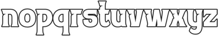 TUIVEN Outline otf (400) Font LOWERCASE