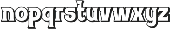 TUIVEN Shadow otf (400) Font LOWERCASE