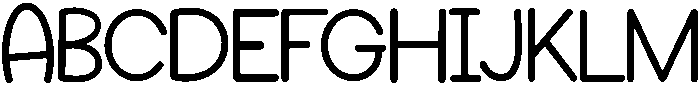 Tuesday Regular otf (400) Font UPPERCASE