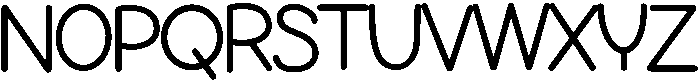 Tuesday Regular otf (400) Font UPPERCASE
