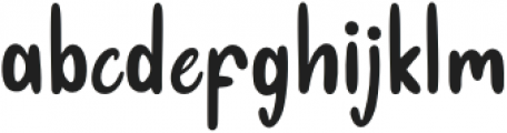 TuesdayJingle-Regular otf (400) Font LOWERCASE
