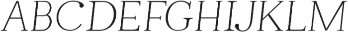 Tugano Light Ultra Italic otf (300) Font UPPERCASE