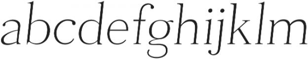 Tugano Light Ultra Italic otf (300) Font LOWERCASE
