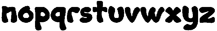 TukofuRocho-Regular otf (400) Font LOWERCASE