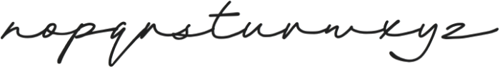 Tulisan Signature otf (400) Font LOWERCASE